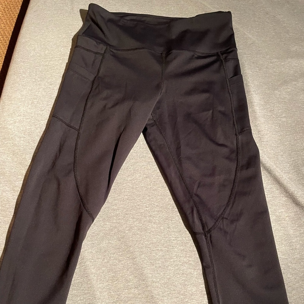 Zyia black tights size 8-10